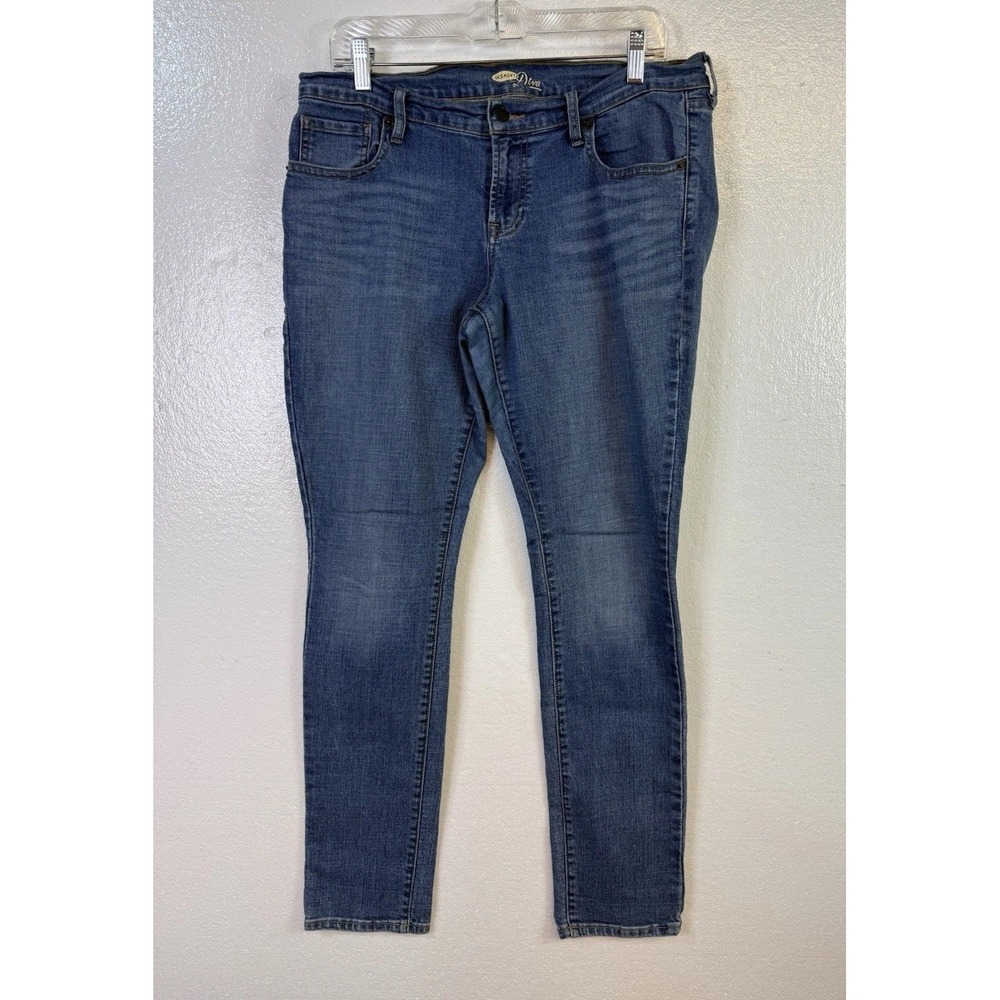 Old‎ Navy Dina Jeans Women's Sz 12 Reg Blue Denim Stretch Straight Tapered Leg